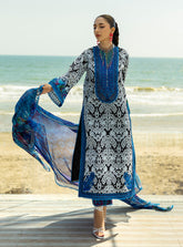 Zc lawn 3piece Unstitched Dress